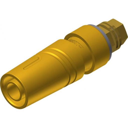 Hirschmann Test & Measurement SAB 2600 G M4 Au bezpečnostní laboratorní zásuvka zásuvka, vestavná vertikální Ø pin: 4 mm žlutá 1 ks