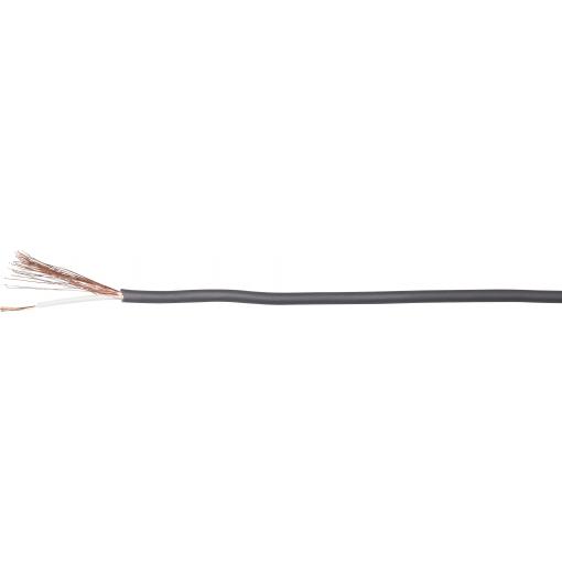 BKL Electronic 1509008 audio kabel 1 x 0.22 mm² černá metrové zboží