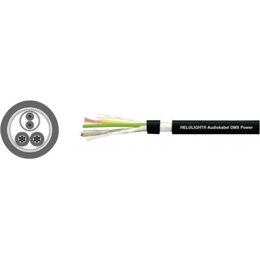 HELU 400081 kombinovaný kabel 1 x 2 x 0.25 mm² + 2 x 1 mm² černá metrové zboží
