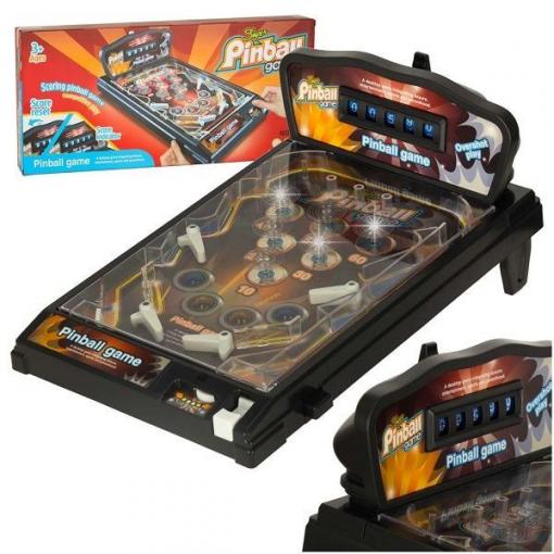 Arkádová hra Pinball flipper se zvuky a světlem