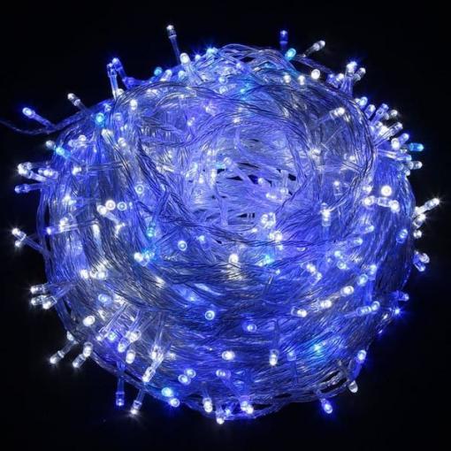Vánoční řetěz 100 LED 10 m, modrá, IP44