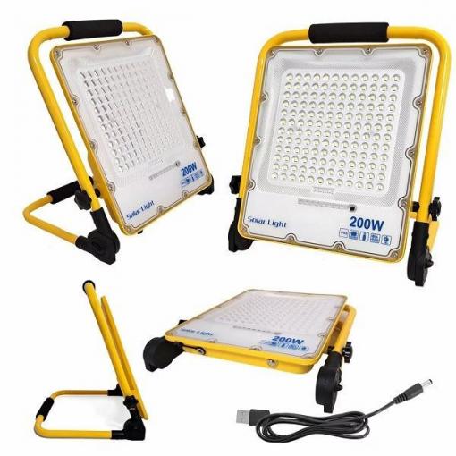 Reflektor LED 144× 200 W, přenosný s baterií, IP66