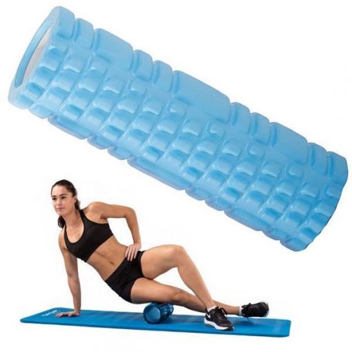 Masážní váleček Roller 30 cm, modrý, EVA pěna