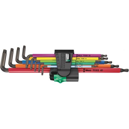 Wera 967/9 TX XL TORX sada klíčů T 8, T 9, T 10, T 15, T 20, T 25, T 27, T 30, T 40 9dílná