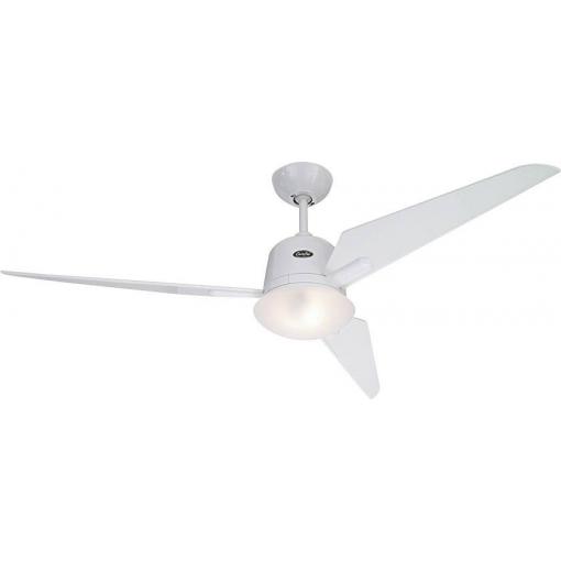 CasaFan Eco Aviatos 132 WE-WE stropní ventilátor 31 W (Ø x v) 132 cm x 365 mm lakovaná bílá vyměnitelné lopatky, s osvětlením, s dálkovým ovládáním