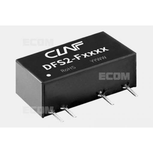 DC/DC měnič DFS2-F1205, 12 V → 5 V / 400 mA, izolovaný, SIP7