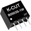 DC-DC měnič K-CUT B0503S-1W, 5 V → 3,3 V, 1 W, izolovaný