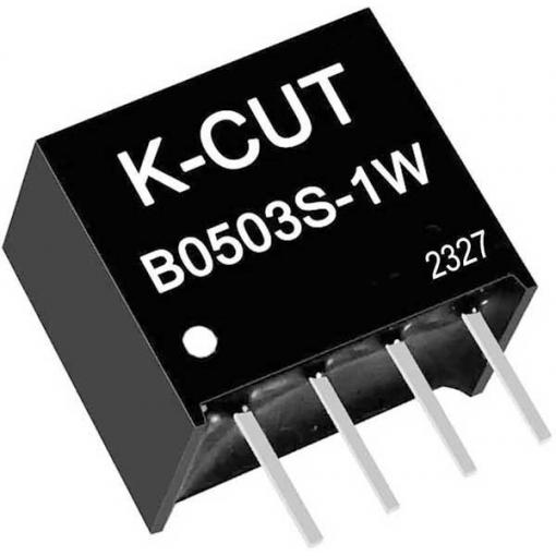 DC-DC měnič K-CUT B0503S-1W, 5 V → 3,3 V, 1 W, izolovaný
