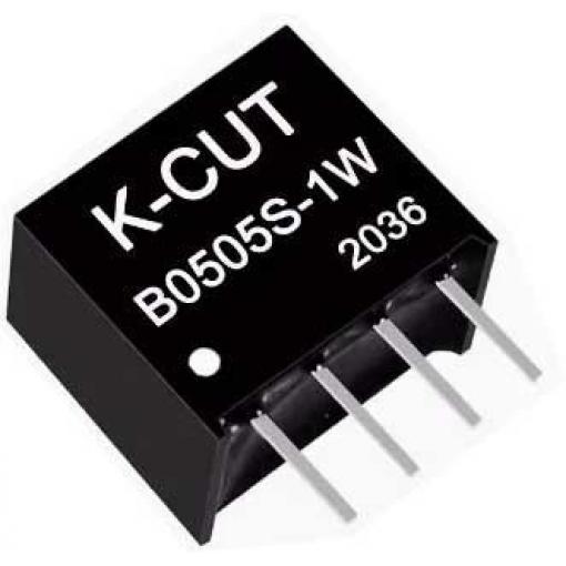 DC-DC měnič K-CUT B0505S-1W, 5V/5V, 1W, izolovaný
