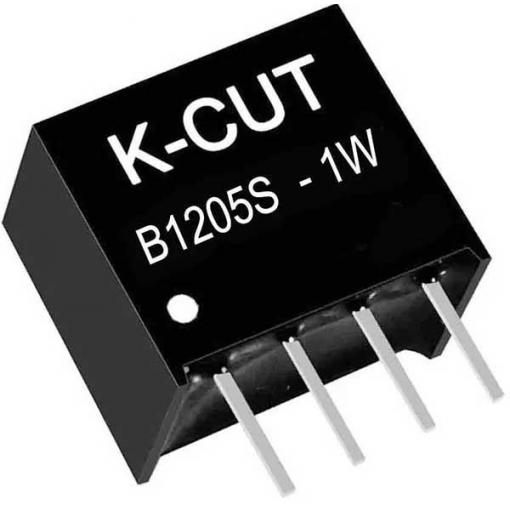 DC-DC měnič K-CUT B1205S-1W, 12 V / 5 V, 1 W, izolovaný