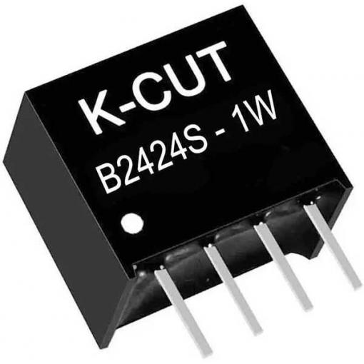 DC-DC měnič K-CUT B2424S-1W, 24 V / 24 V, 1 W, izolovaný