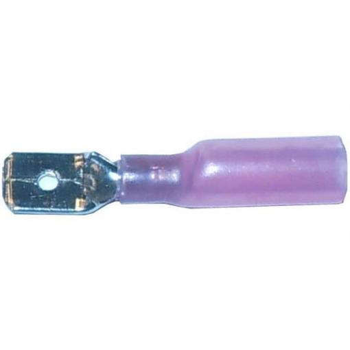 Faston-konektor 6,3 mm se smršťovací bužírkou, 0,5–1,5 mm²