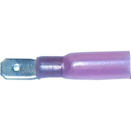 Faston-konektor 4,8 mm se smršťovací bužírkou, 0,5–1,5 mm²