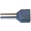 Dutinka pro dva kabely 4mm2 šedá (TE4-12), balení 100ks