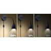 Solight LED nástěnná lampička, stmívatelná, 4W, 280lm, 3000K, černá - WO54-B