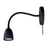 Solight LED nástěnná lampička, stmívatelná, 4W, 280lm, 3000K, černá - WO54-B