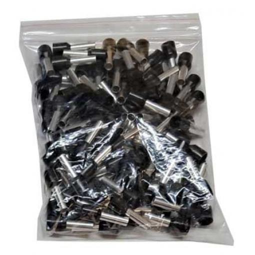 Kabelová dutinka 6 mm² černá (E6012), průměr 3,9/3,5 mm, balení 100 ks