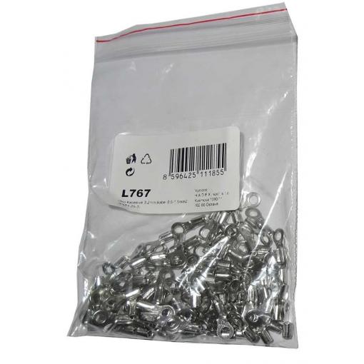 Kabelové oko 3,2 mm, 0,5–1,5 mm², RNB1,25-3, balení 100 ks