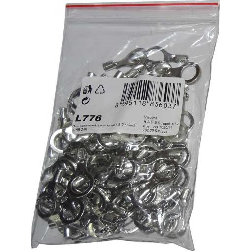 Kabelové oko 8,4 mm, kabel 1,5–2,5 mm², balení 100 ks