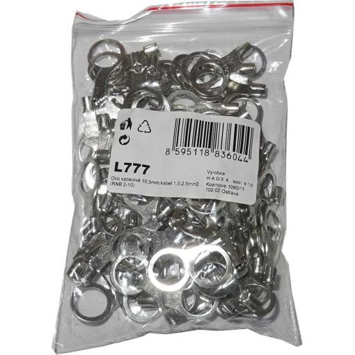 Kabelové oko 10,5 mm, 1,5–2,5 mm², balení 100 ks