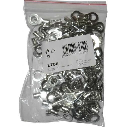 Oko kabelové 6,5mm,kabel 2,5-4mm2 (RNB 3,5-6), balení 100ks