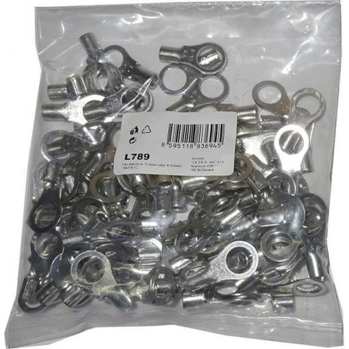 Kabelové oko 10,5 mm, kabel 6–10 mm², RNB 8-10, balení 100 ks