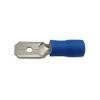 Faston-konektor 6,3 mm modrý, kabel 1,5–2,5 mm², 100 ks