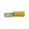Faston-konektor 6,3 mm žlutý, kabel 4–6 mm², 100 ks