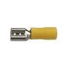Faston-zdířka 6,3 mm žlutá pro kabel 4–6 mm², balení 100 ks