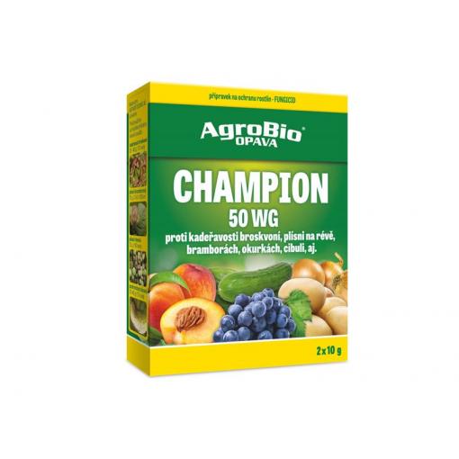 Přípravek proti houbovým a bakteriálním chorobám AGROBIO Champion 50 WG 2x10g