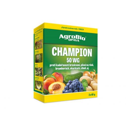 Přípravek proti houbovým a bakteriálním chorobám AGROBIO Champion 50 WG 2x40g