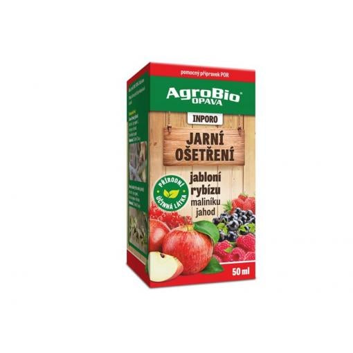 Přípravek k jarnímu ošetření jabloní, rybízu, maliníku a jahodníku AGROBIO Inporo 50ml