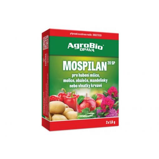 Přípravek proti mšicím a molicím AGROBIO Mospilan 20 SP 2x1,8g