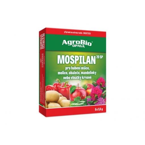 Přípravek proti mšicím a molicím AGROBIO Mospilan 20 SP 5x1,8g