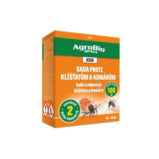 Sada proti klíšťatům a komárům AGROBIO Atak 100ml