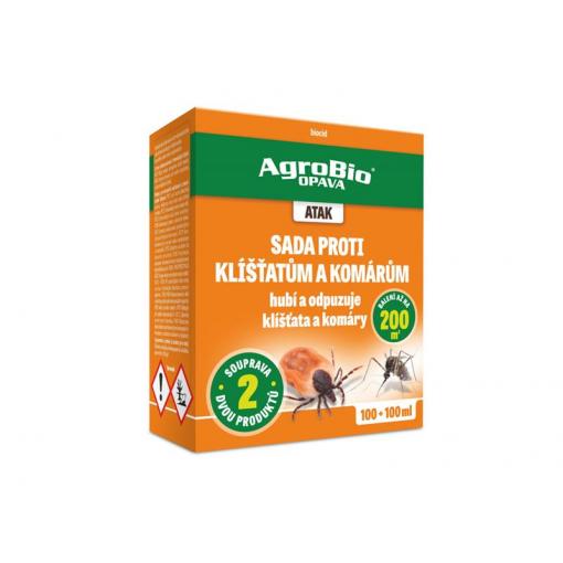 Sada proti klíšťatům a komárům AGROBIO Atak 200ml