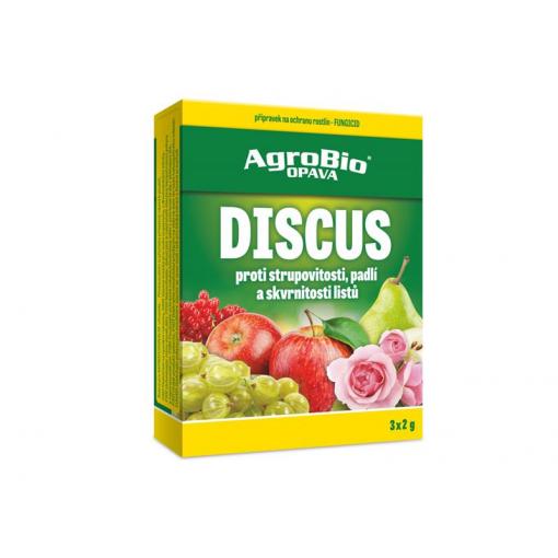 Přípravek proti strupovitosti, padlí a skvrnitosti AGROBIO Discus 3x2g