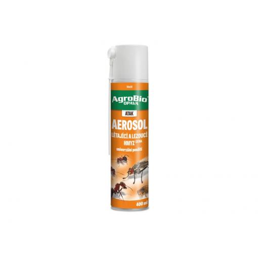 Sprej proti létajícímu a lezoucímu hmyzu AGROBIO Atak 400ml