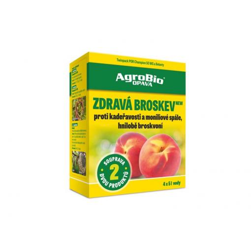 Přípravek proti kadeřavosti,moniliové spále a hnilobě broskvoní AGROBIO Zdravá Broskev
