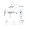 Smart motorizovaný zavírač ventilu MOES WV-QY-EU Water Valve WiFi Tuya
