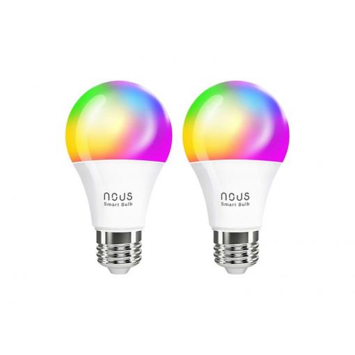 Smart LED žárovka E27 9W RGB NOUS P3/2pack WiFi Tuya sada 2ks