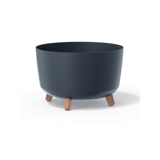 Květináč GRACIA STANDARD ECO WOOD antracit 23,5cm