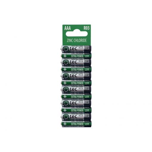 Baterie AAA R03/UM4 Extra power Zn-Cl QTEC P1471 12ks / blistr