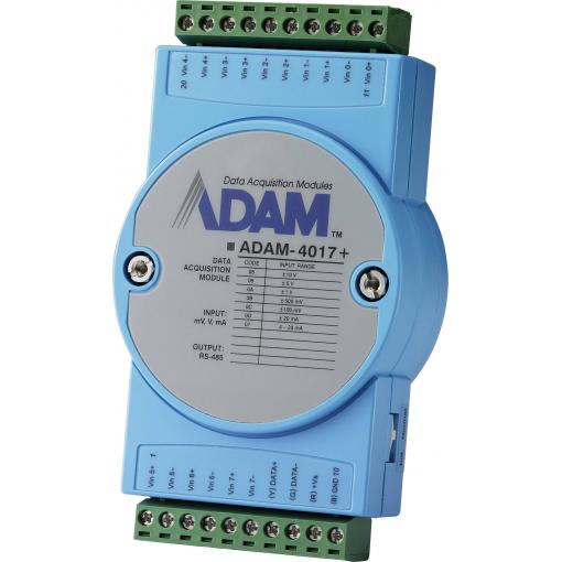 Advantech ADAM-4017+ vstupní modul analogové, Modbus počet vstupů: 8 x 12 V/DC, 24 V/DC