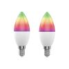 Smart LED žárovka E14 5W RGB CCT WOOX R9075/2pack WiFi Tuya sada 2ks