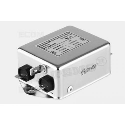 Filtr RLC FT120-10-L, 250 V / 10 A, 5× Faston 6,3 × 0,8 mm