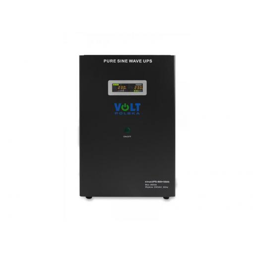 Zdroj záložní VOLT Sinus UPS 800 12V 230V 800W + baterie 55Ah Black