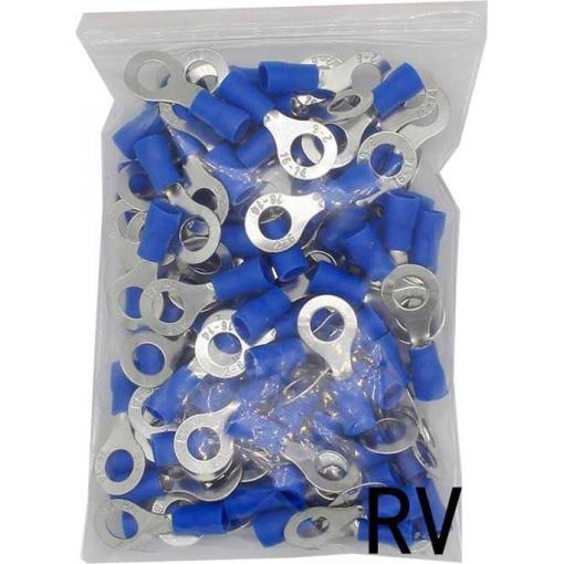 Oko kabelové 6,5mm modré (RV 2-6), balení 100ks