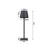 Stolní lampa dotykový ovladač, 3 barevné režimy, USB nabíjení, černá