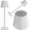 Stolní lampa dotykového typu s USB nabíjením, 3 barvy světla, bílá
